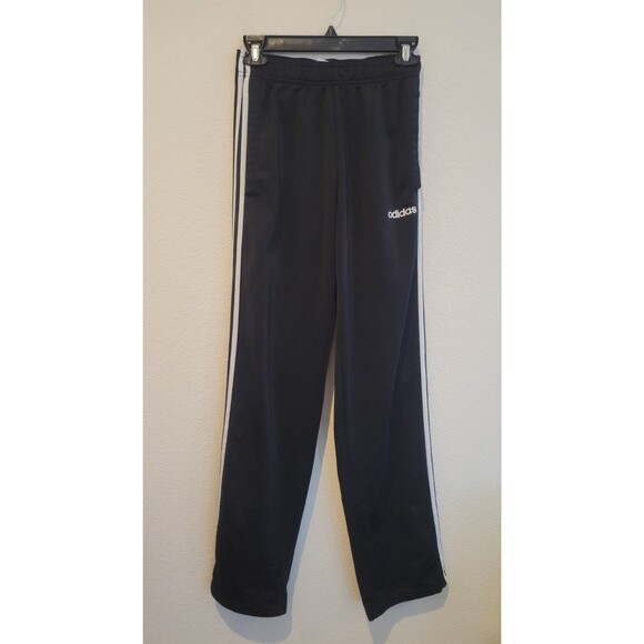 Adidas Black Track Pants Men’s Small Pockets Straight Leg 24X31 (11 in Rise) - Picture 1 of 9